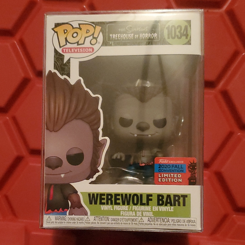 The Simpsons TreeHouse Of Horror Werewolf Bart #1034 Limited Edition Funko Pop